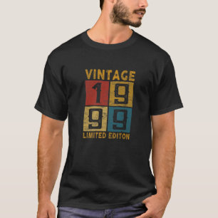 23Rd Birthday Vintage 1999 Born In 1999 23 Yrs Old T-Shirt