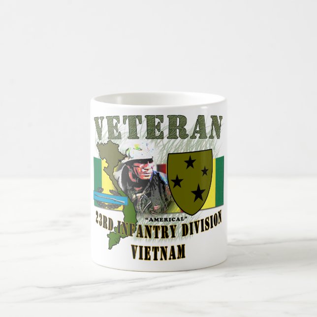 23rd Inf Div (Americal)-Vietnam (w/CIB) Coffee Mug (Center)
