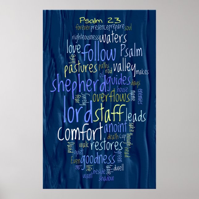 23rd Psalm Flowing Water Poster (Front)