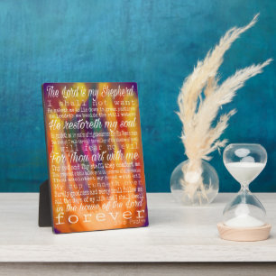 23rd Psalm - Forged in the Fire Plaque