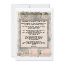 23rd Psalm Invitation Abstract