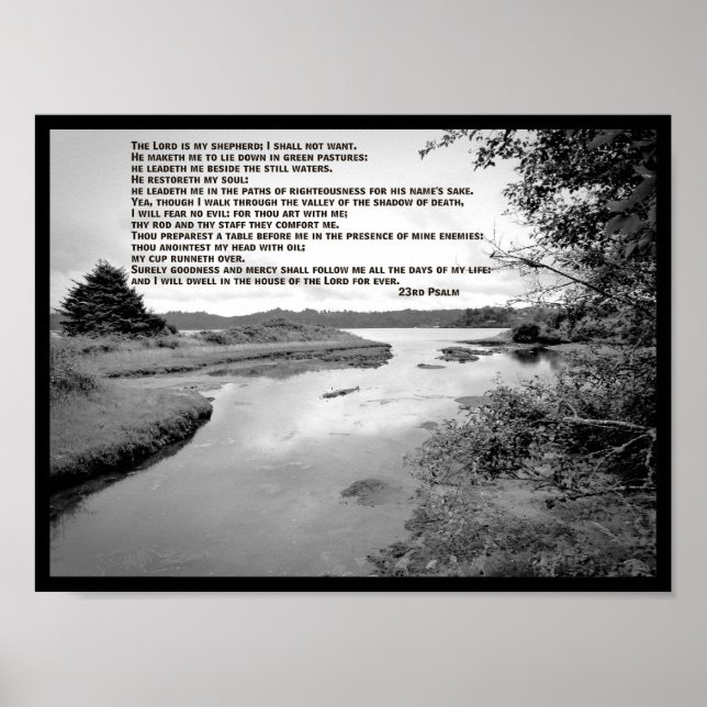 23rd Psalm Landscape Photo Poster (Front)