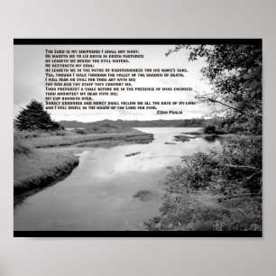 23rd Psalm Landscape Photo Poster
