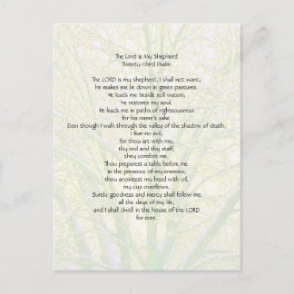 23rd Psalm... Postcard