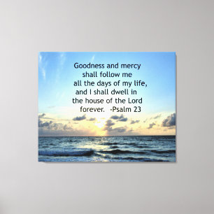 23RD PSALM SUNRISE PHOTO DESIGN CANVAS PRINT