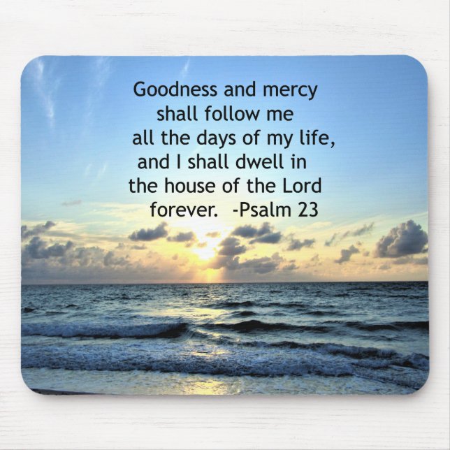 23RD PSALM SUNRISE PHOTO DESIGN MOUSE MAT (Front)