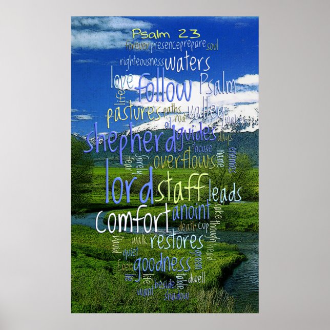 23rd Psalm Valley View Poster (Front)