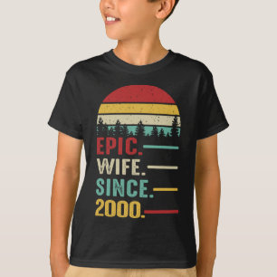 23rd Wedding Anniversary for Her Epic Wife Since 2 T-Shirt