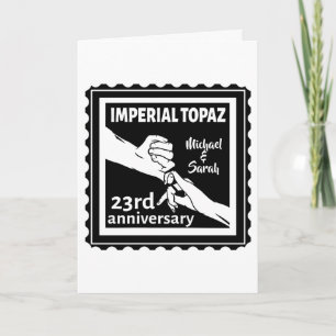 23rd wedding anniversary Imperial Topaz Card