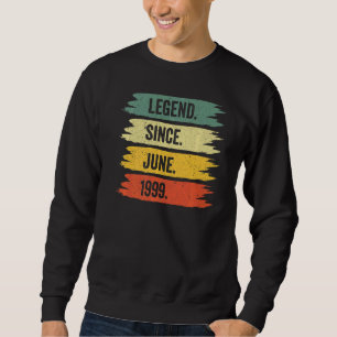 23th Birthday Retro Vintage Legends Were Born In J Sweatshirt