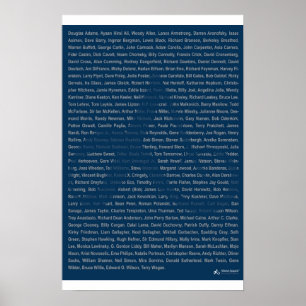 23x35 Print - Atheist Apparel Roll - Blue