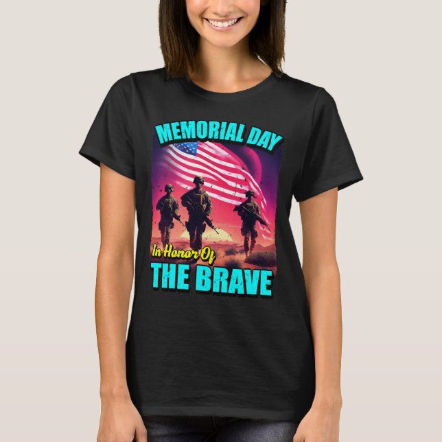 24080_Memorial Day In Honour Of The Brave T-Shirt (Front)