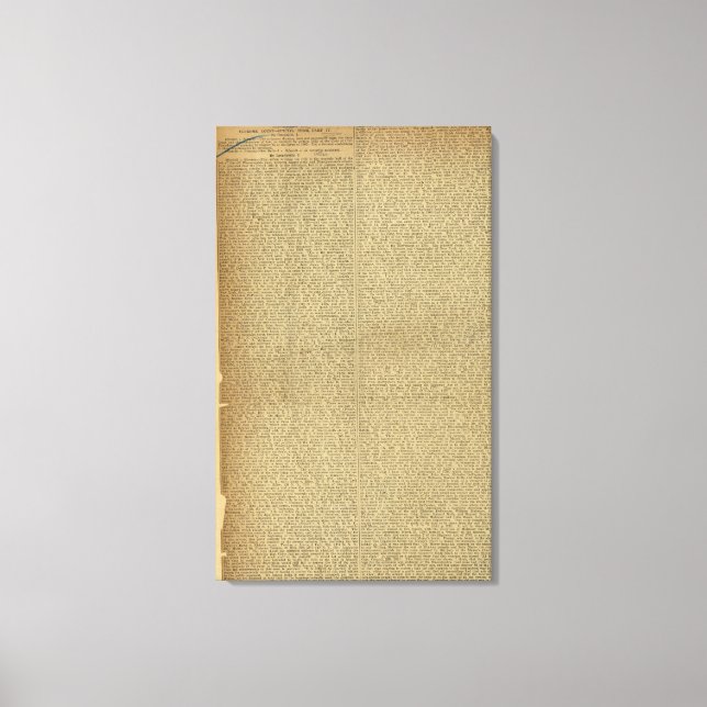2425 Clippings Canvas Print (Front)