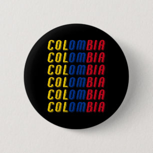2425 Colombian Flag Soccer Jersey Kit Sport Unifor 6 Cm Round Badge