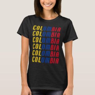 2425 Colombian Flag Soccer Jersey Kit Sport Unifor T-Shirt