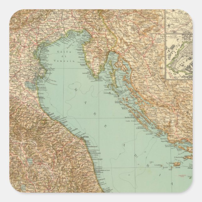 2426 North Italy Square Sticker (Front)