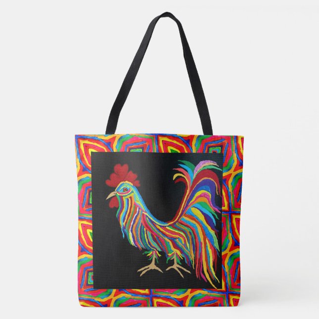 243 - Rooster -  Tote Bag (Front)