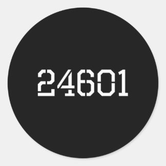 24601 CLASSIC ROUND STICKER