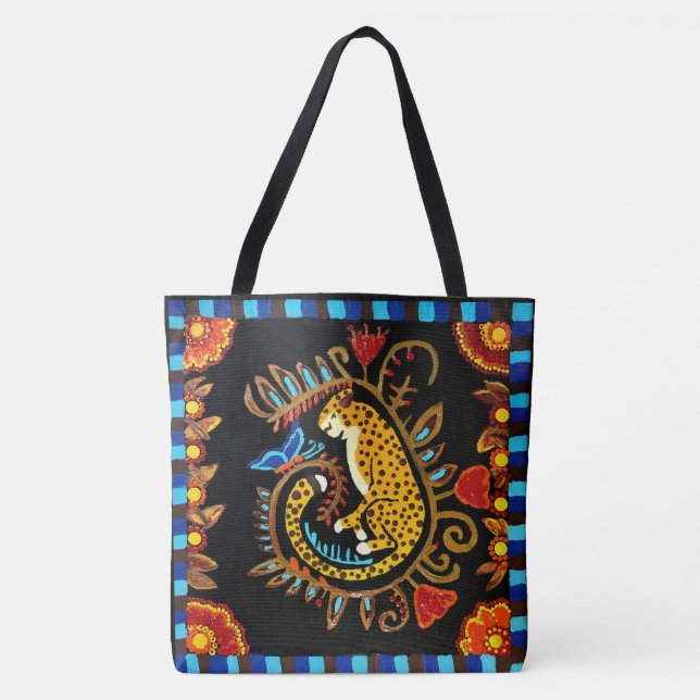 246 - Sleeping Jaguar -  Tote Bag (Front)