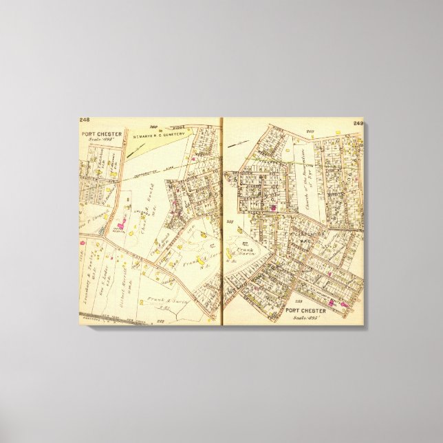 248249 Port Chester Canvas Print (Front)