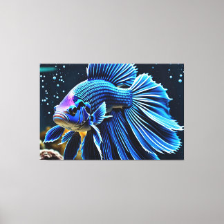 24_021, Betta Fish Art, Canvas Print