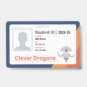24-25 Clever Dragons Badge ID Badge