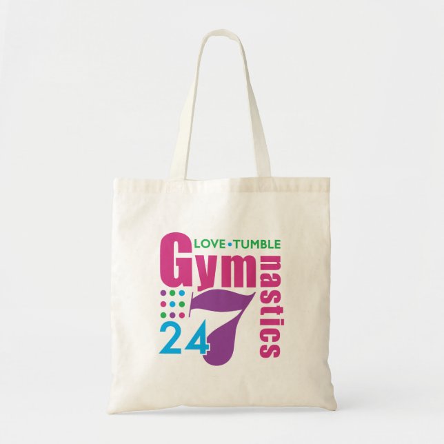24/7 Gymnastics Tote Bag (Front)
