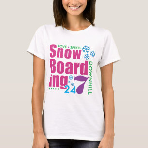 24/7 Snow Boarding T-Shirt