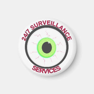 24/7 Surveillance Services Magnet