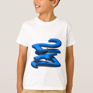 24 7 -  Twenty-Four Seven - Blue Text T-Shirt