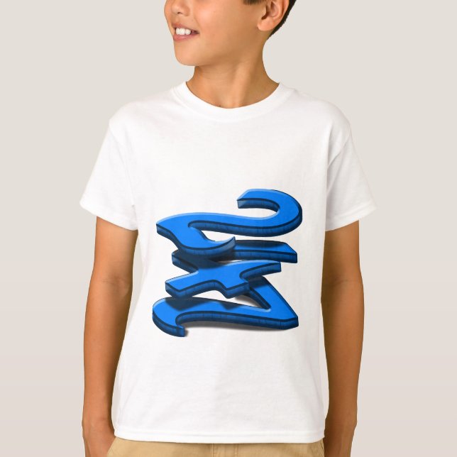 24 7 -  Twenty-Four Seven - Blue Text T-Shirt (Front)