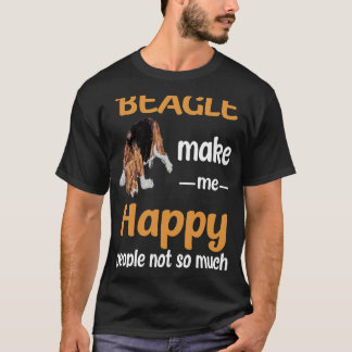 24 Beagle Make Me Happy T-Shirt
