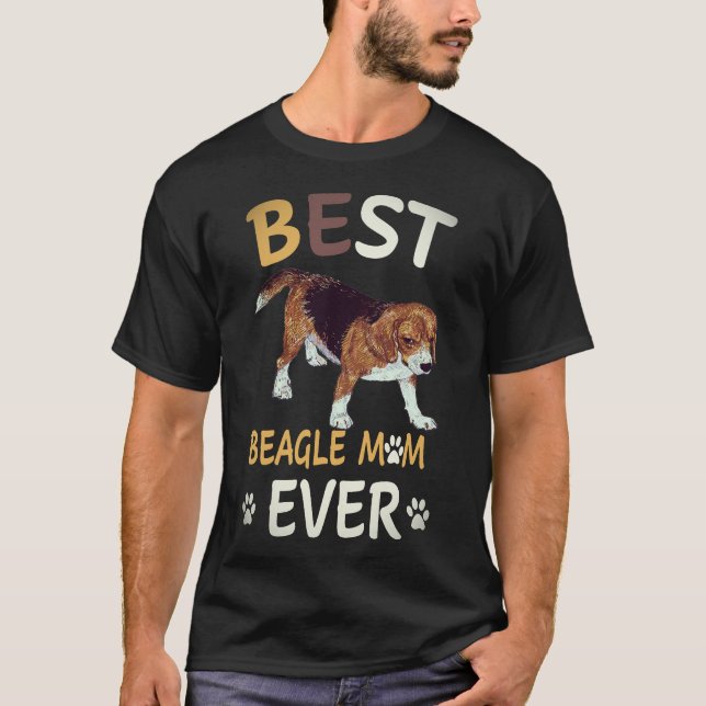 24 Best Beagle Mum Ever Beagle T-Shirt (Front)