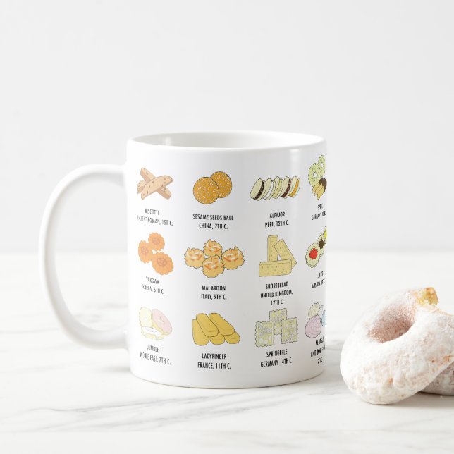 24 Cookies from around the world Knowledge Mug (With Donut)