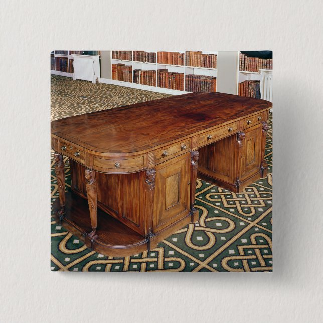 24:Desk by Thomas Chippendale Jr, 1805 15 Cm Square Badge (Front)
