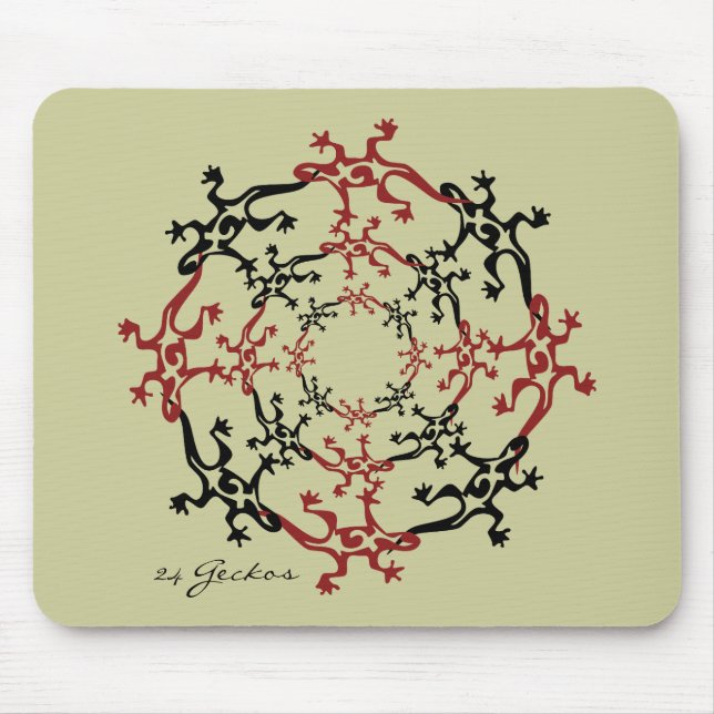 24 Geckos Mouse Mat (Front)