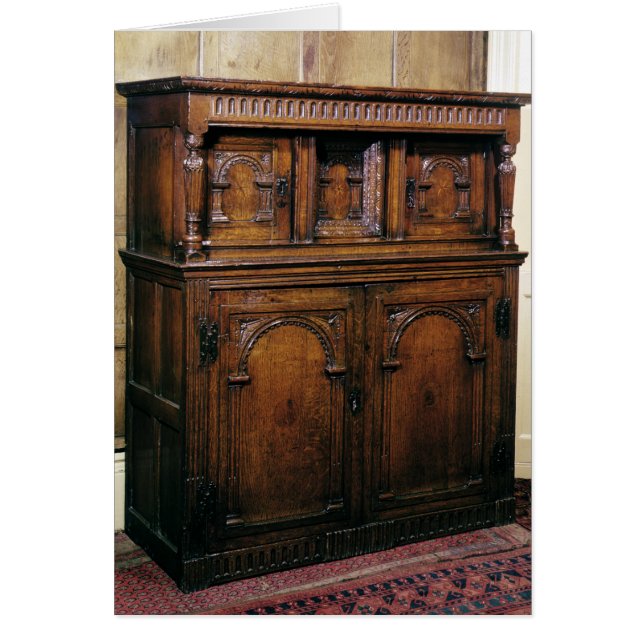 24:Hall cupboard, oak, c.1600 (Front)