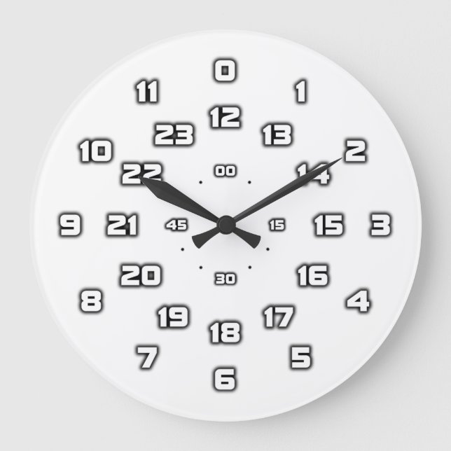 24 Hour Analogue Clock (Front)
