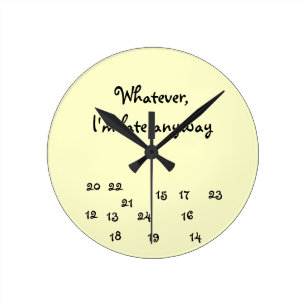 24 Hour Wall Clocks | Zazzle UK