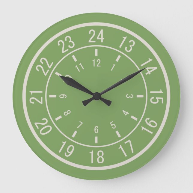 24-HOUR CUSTOM wall clocks (Front)