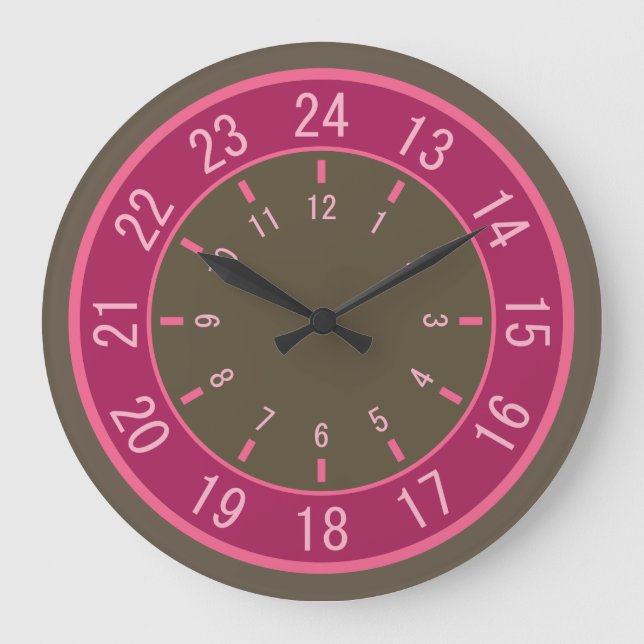 24-HOUR CUSTOM wall clocks (Front)