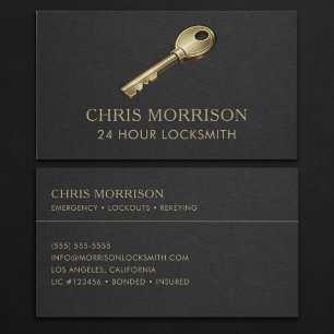 24 Hour Locksmith Professional Business Card