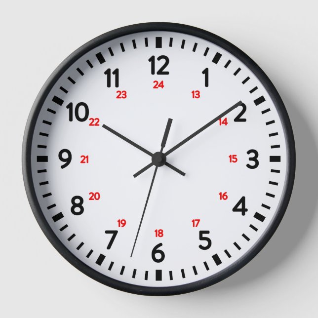 24-Hour School Clock (Front)