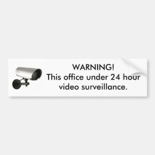 24 hour surveillance sticker