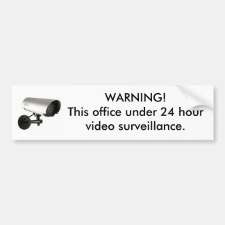 24 hour surveillance sticker