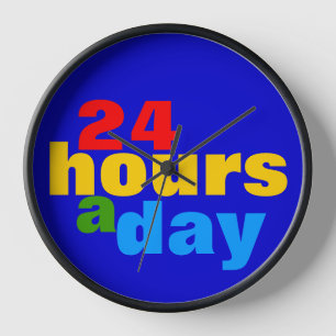 24 Hours A Day Clock