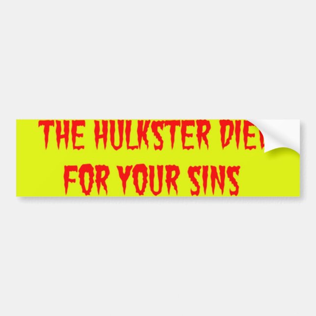 24 inch Saviour Bumper Sticker (Front)