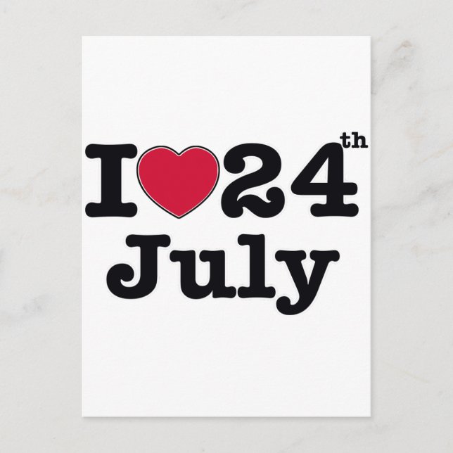 24 july my birthday postcard (Front)