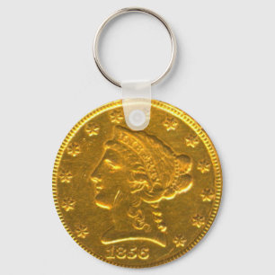 24 karat gold key ring