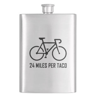 24 Miles Per Taco Hip Flask